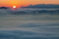 Sea of clouds Royalty Free Stock Photo